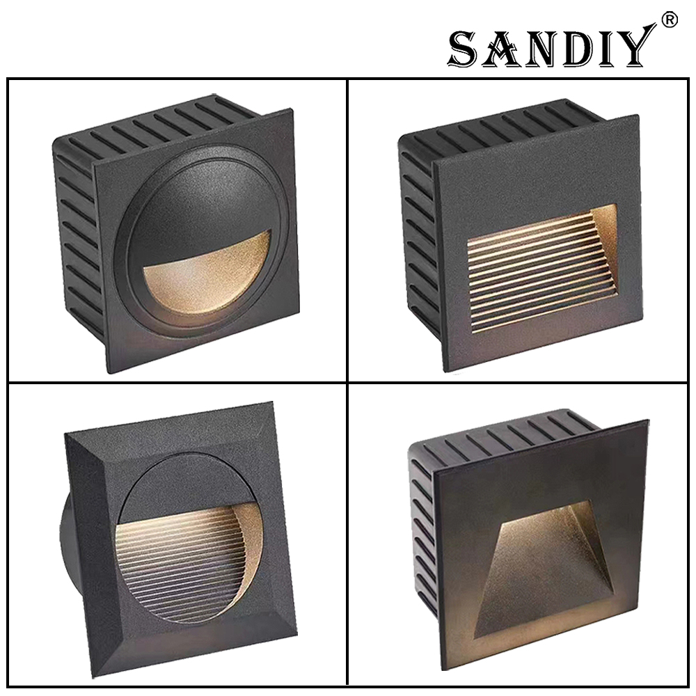 Outdoor Lighting Voltage - SANDIY Recessed Outdoor Wall Sconce Lamps
