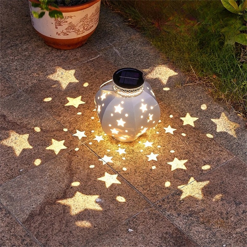 Outdoor Lighting Lumen - Garden Star Projector Lamp Hanging Solar