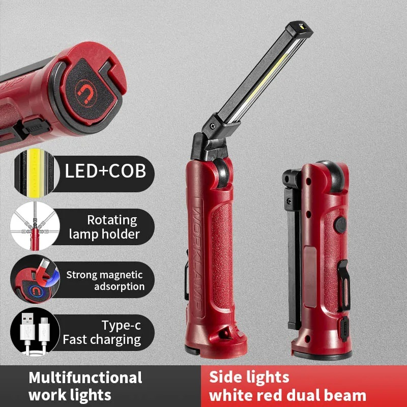 Outdoor Lighting Lumen - COB LED Work Light Rechargeable Folding