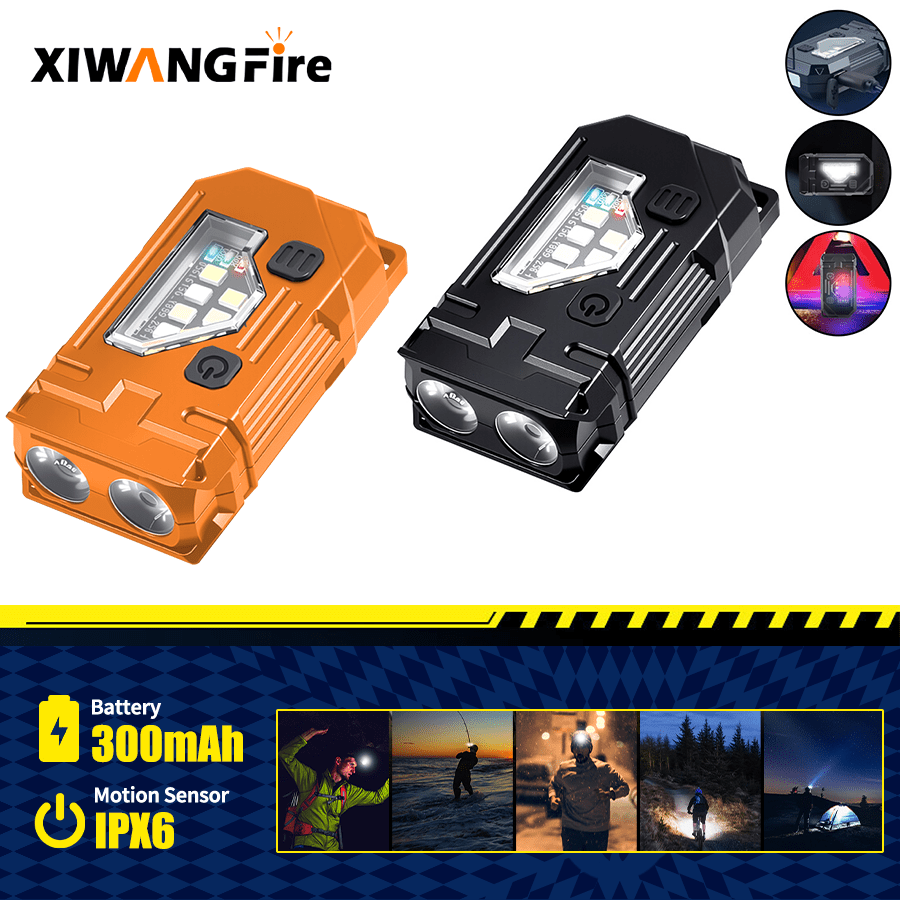 Outdoor Lighting Lumen - Mini Keychain EDC Flashlight - Rechargeable