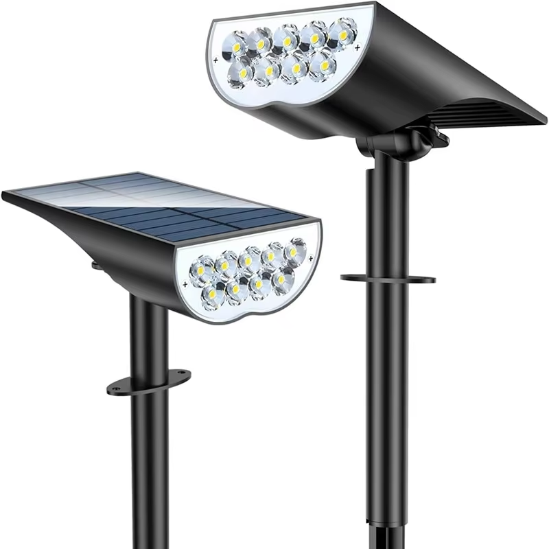 Outdoor Lighting Spotlight - 9 LED Solar Garden Spotlights Warm