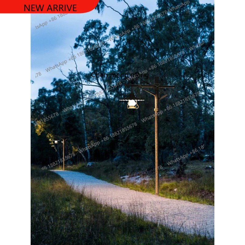 Outdoor Lighting Spotlight - Solar retro park light Outdoor homestay