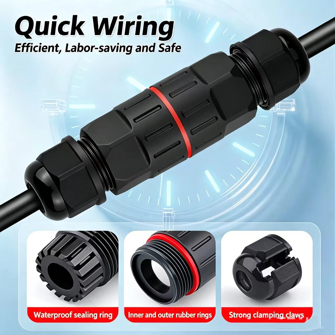1Pc 2 Pin 3 Pin Wire Connector - огляд і ціна Outdoor Lighting Voltage