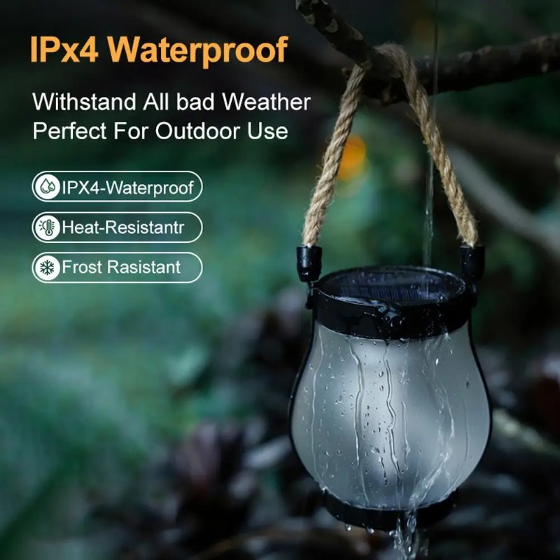 Solar Flame Lamp USB Rechargea - огляд і ціна Solar Lantern Hanging