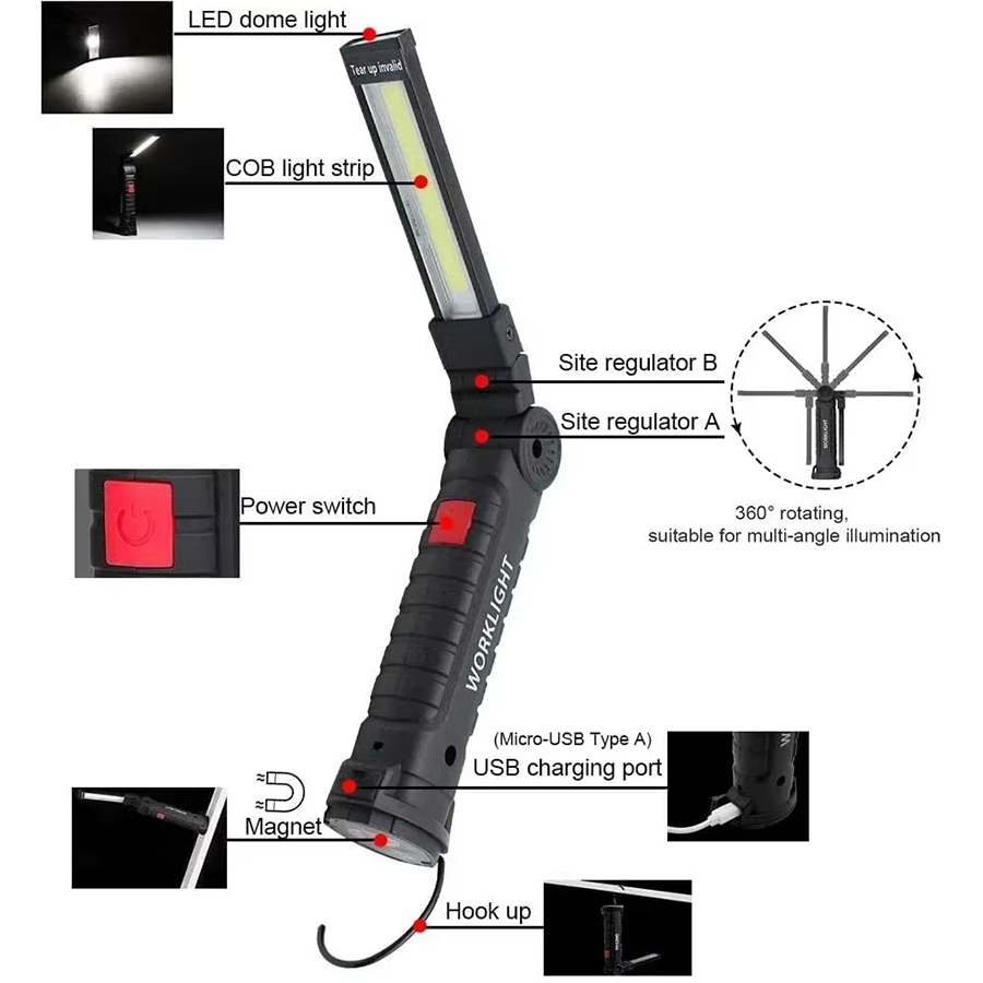 Portable LED Flashlight with M - огляд і ціна Outdoor Lighting Lumen
