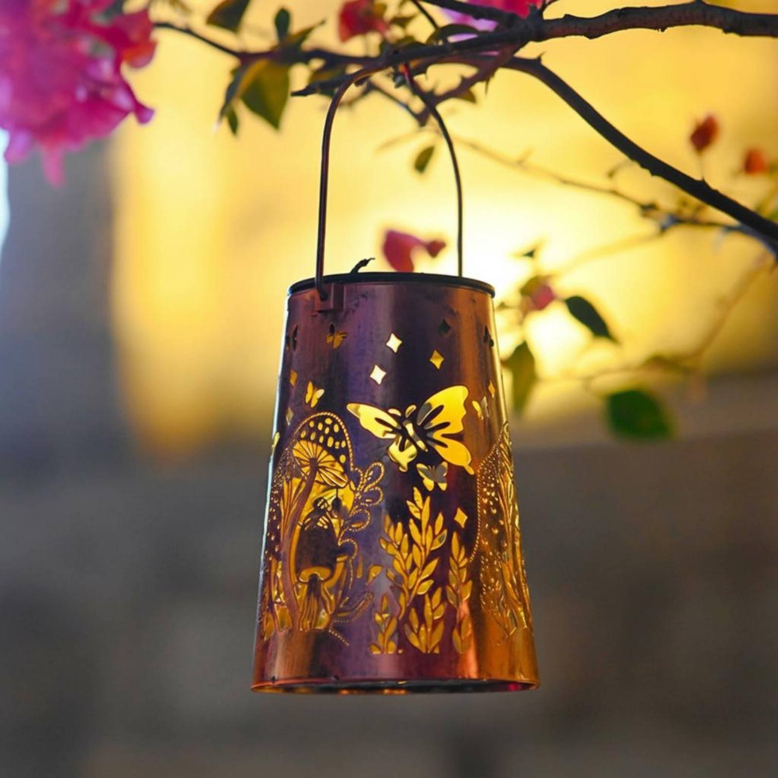 Floral Garden Lantern Pattern  - огляд і ціна Solar Lantern Hanging
