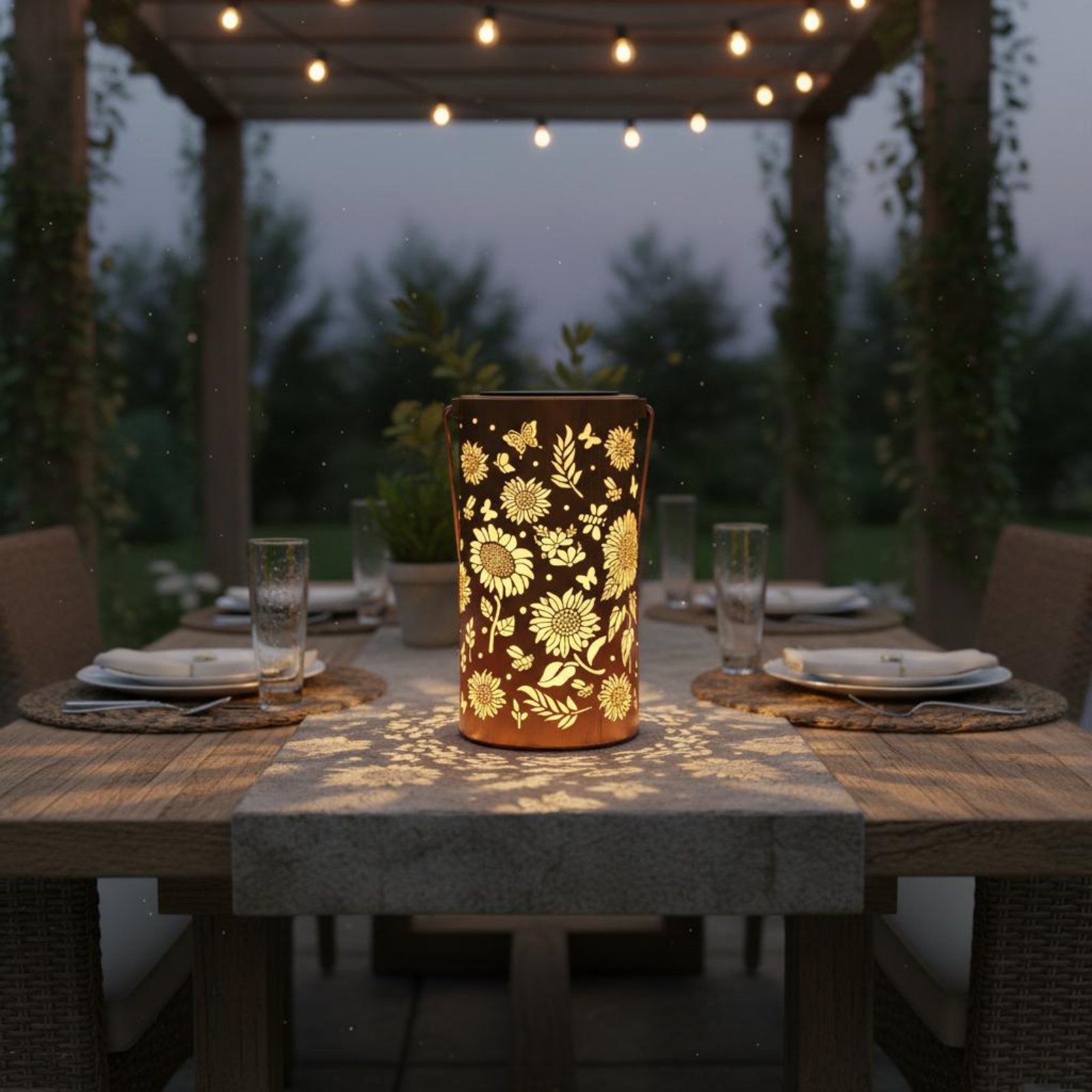 Colorful Sunburst Solar Lanter - огляд і ціна Solar Lantern Hanging