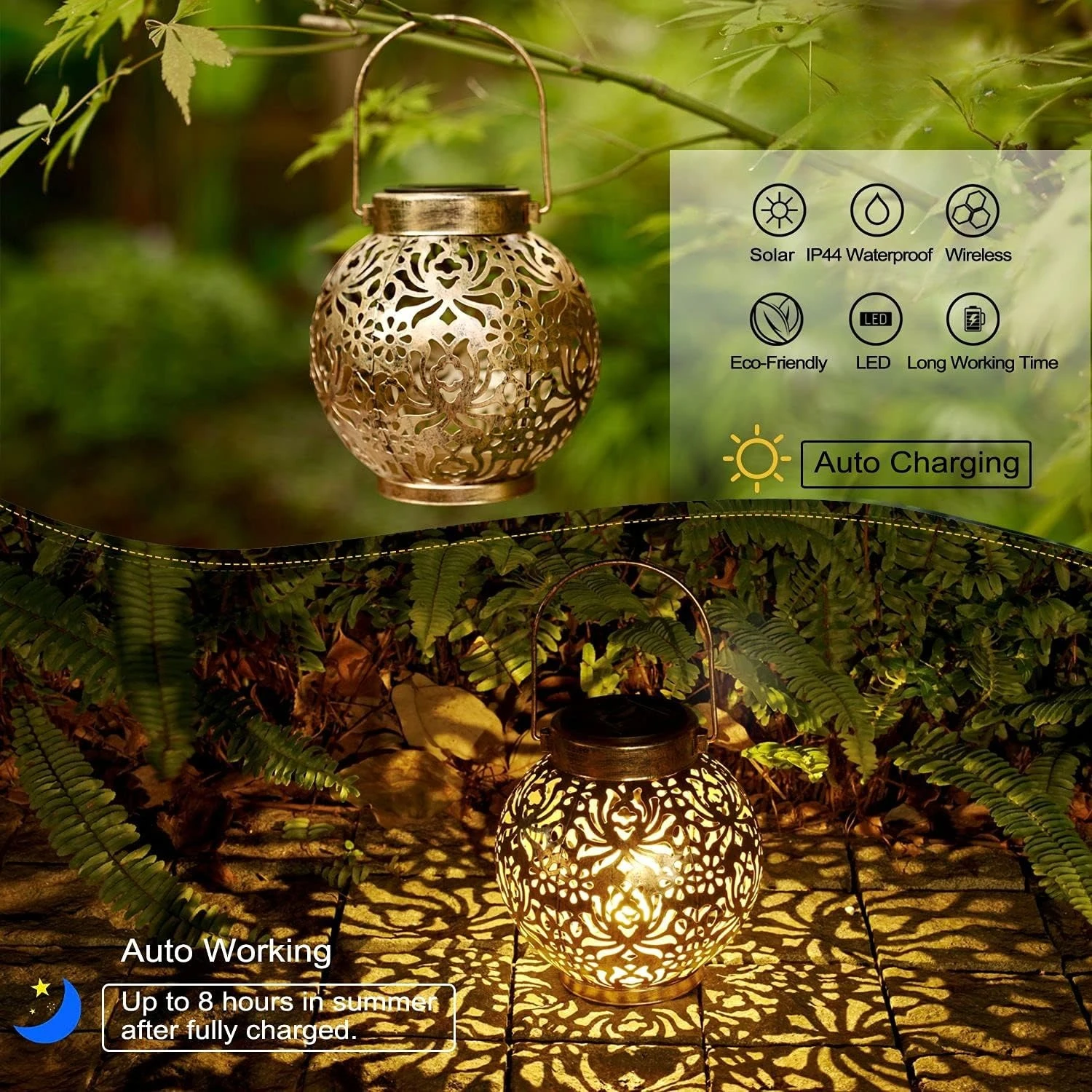 1-6PCS Moroccan Solar Lanterns - огляд і ціна Solar Lantern Hanging