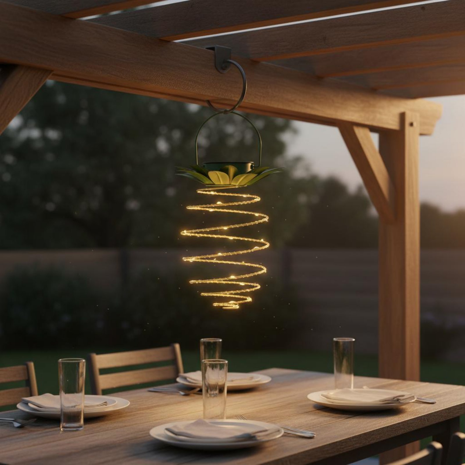 2 Pieces Solar Pineapple Lamp  - огляд і ціна Solar Lantern Hanging
