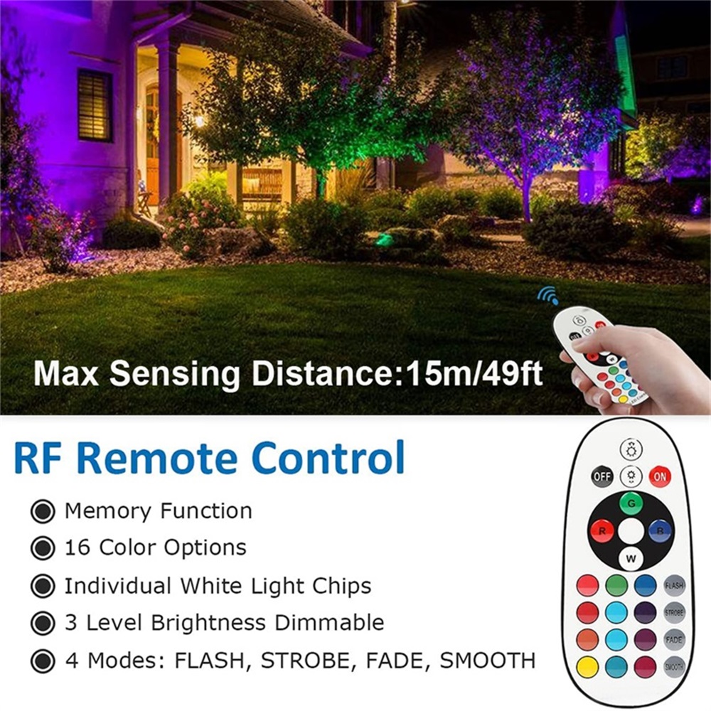 RGBW Landscape Lighting 10W wi - огляд і ціна Outdoor Lighting Spotlight