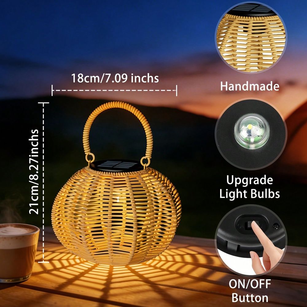 Rattan Solar Ambient Light For - огляд і ціна Solar Lantern Hanging