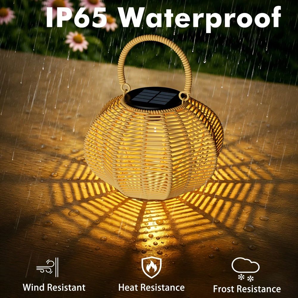 Rattan Solar Ambient Light For - огляд і ціна Solar Lantern Hanging