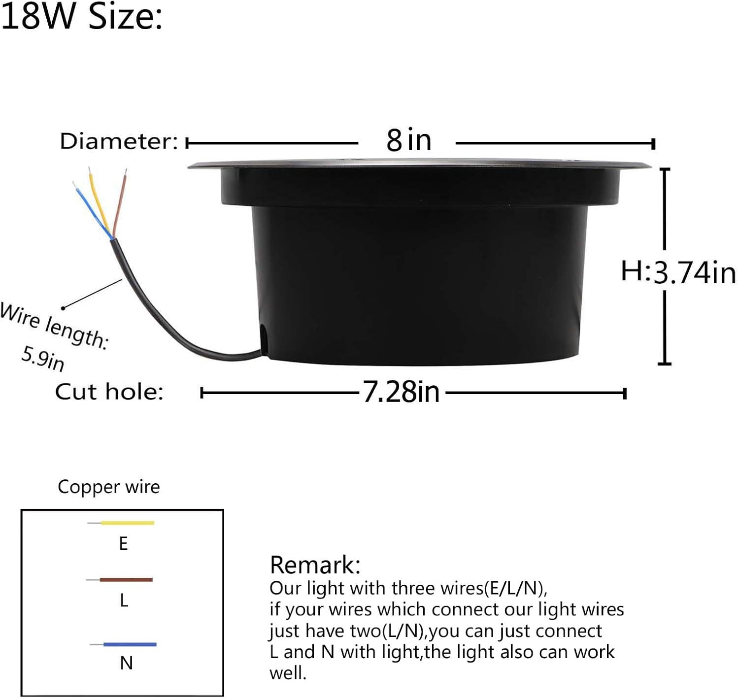 18W Outdoor Ground Lights,Diam - огляд і ціна Outdoor Lighting Voltage