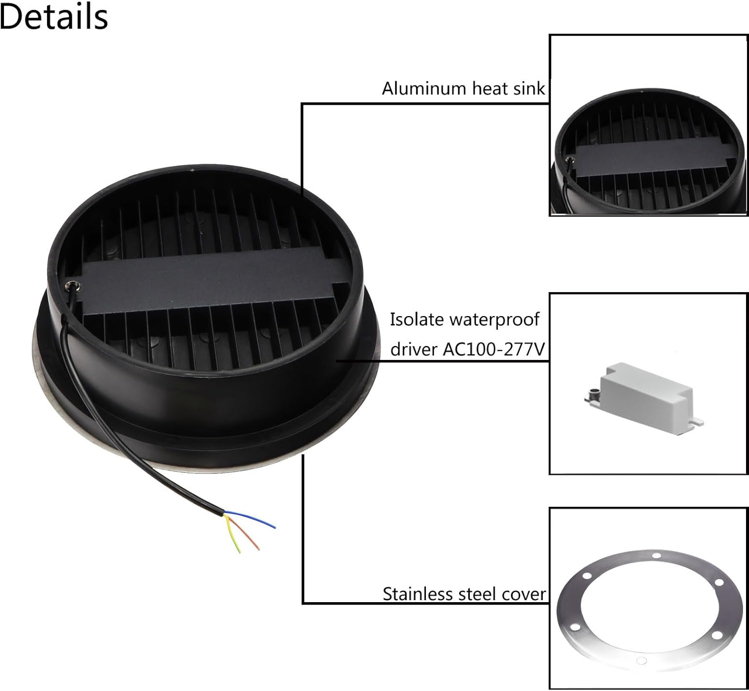 18W Outdoor Ground Lights,Diam - огляд і ціна Outdoor Lighting Voltage