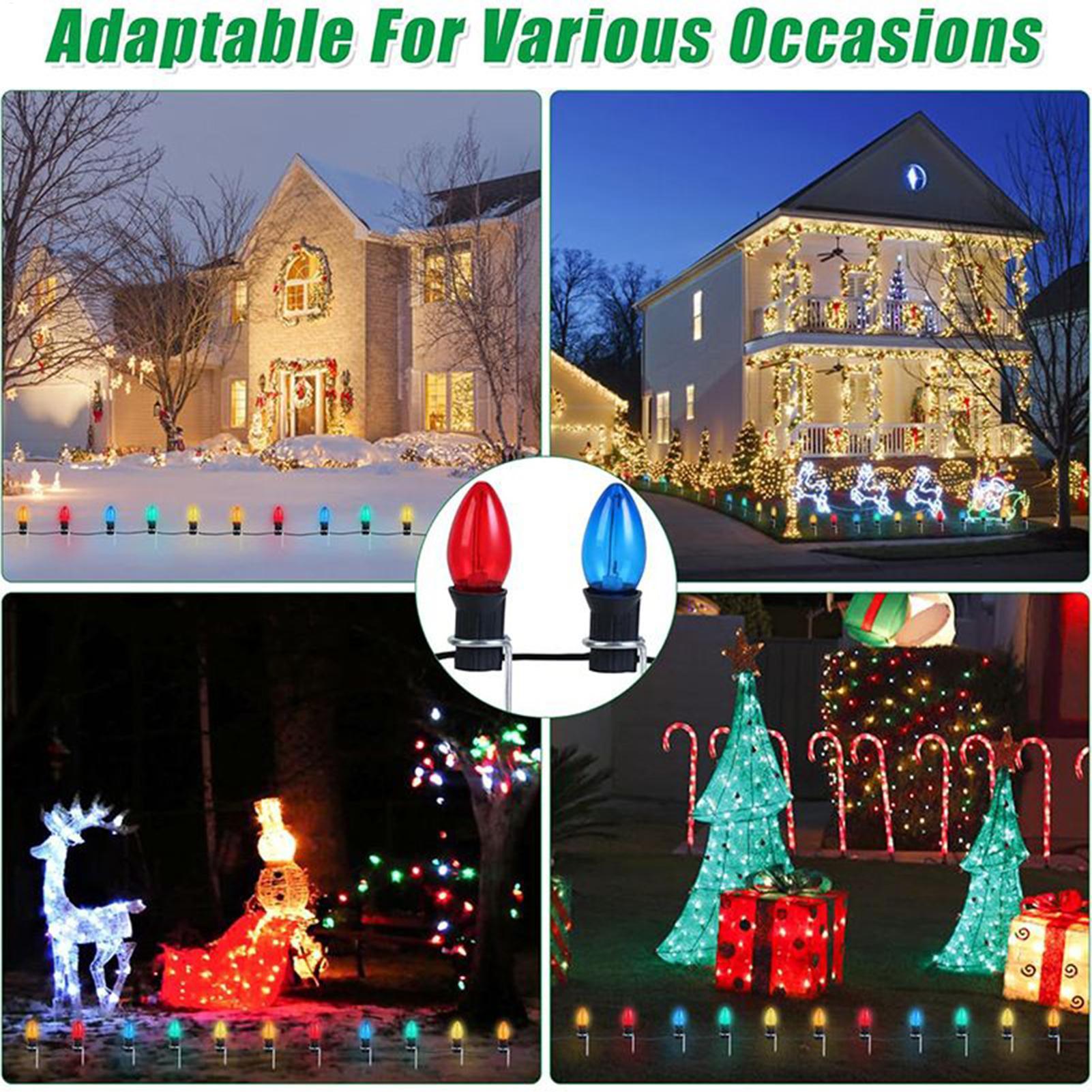 Christmas Light Stakes 12-Inch - огляд і ціна Outdoor Lighting Ground