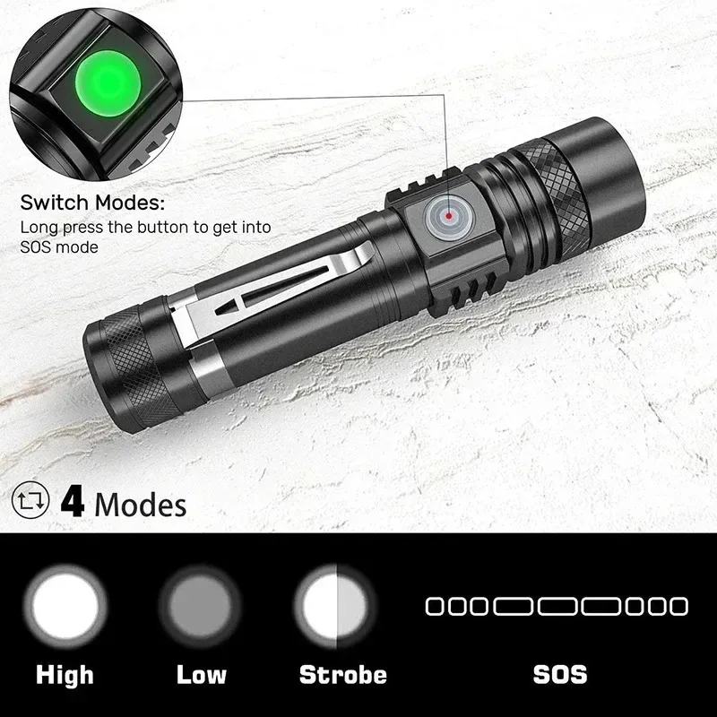 T6 LED Rechargeable Flashlight - огляд і ціна Outdoor Lighting Lumen