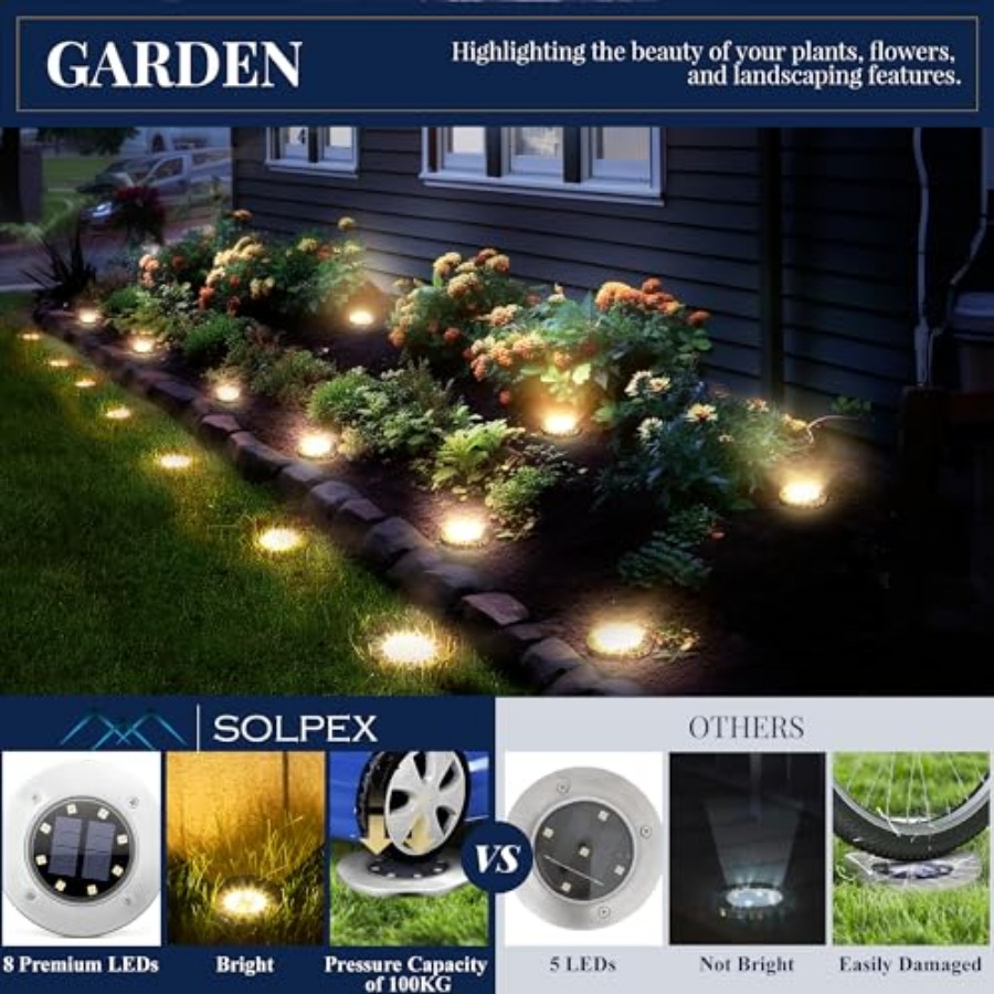 Solar Ground Lights Solar Ligh - огляд і ціна Outdoor Lighting Ground