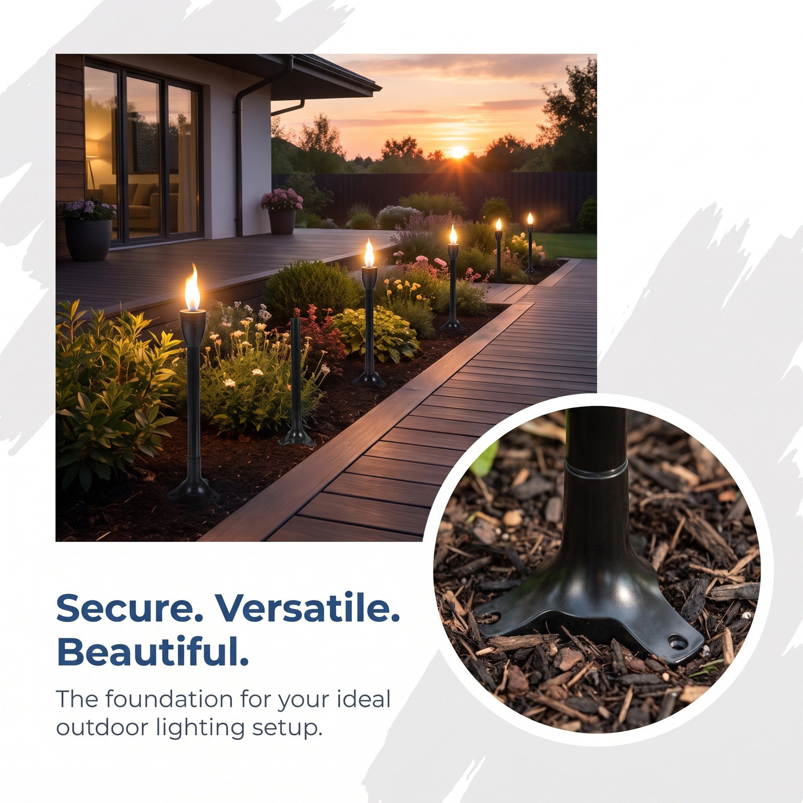 6Set Garden Torch Stake Replac - огляд і ціна Outdoor Lighting Ground